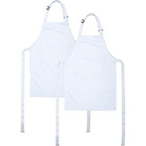 ONEOMI Kids Apron Medium Cotton Adjustable Cooking Painting Machine Wash 2pk